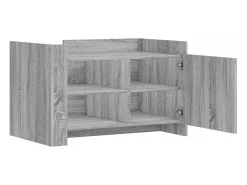 Mesa de centro de madera de ingeniería gris Sonoma 80x50x50 cm