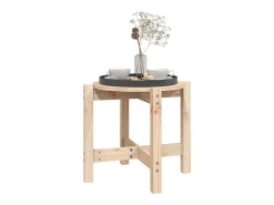 Mesa de centro de madera maciza de pino Ø52,5x45 cm ES64905