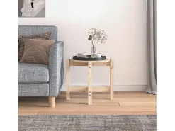 Mesa de centro de madera maciza de pino Ø52,5x45 cm ES64905