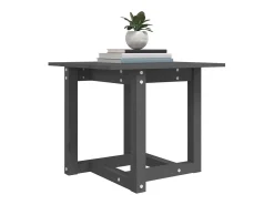 Mesa de centro de madera maciza de pino gris 50x50x45 cm