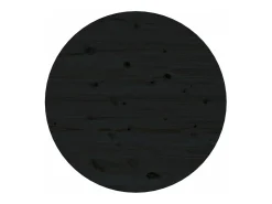 Mesa de centro de madera maciza de pino negro Ø 55x45 cm
