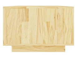 Mesa de centro de madera maciza de pino 110x50x33,5 cm