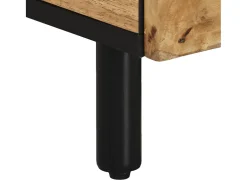 Mesa de centro de madera maciza mango 80x54x40 cm
