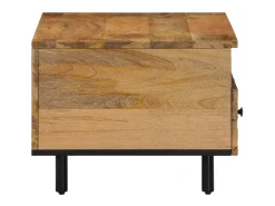 Mesa de centro de madera maciza mango 80x54x40 cm