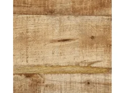Mesa de centro de madera maciza de mango rugosa 55x55x45 cm