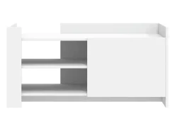 Mesa de centro de madera de ingeniería blanca 100x50x50 cm