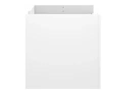 Mesa de centro de madera de ingeniería blanca 100x50x50 cm