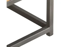 Mesa de centro de madera maciza reciclada 90x50x35 cm