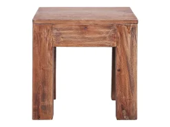 Mesa de centro de madera maciza reciclada 30x30x30 cm