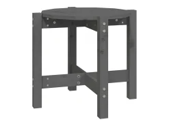 Mesa de centro de madera maciza de pino gris Ø52,5x45 cm
