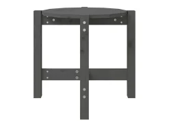 Mesa de centro de madera maciza de pino gris Ø52,5x45 cm