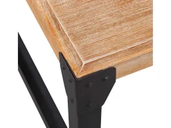 Mesa de centro de madera maciza reciclada 100x60x45 cm