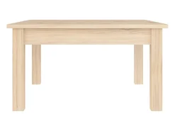 Mesa de centro de madera maciza de pino 55x55x30 cm