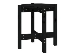 Mesa de centro de madera maciza de pino negro Ø42,5x45 cm ES97446