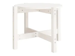 Mesa de centro de madera maciza de pino blanco 62,5x45 cm