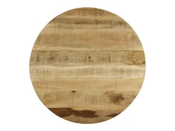 Mesa de centro de madera de mango rugosa 65x32 cm