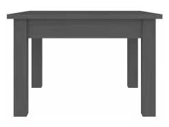 Mesa de centro de madera maciza de pino gris 45x45x30 cm