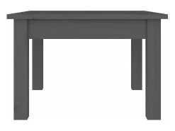 Mesa de centro de madera maciza de pino gris 45x45x30 cm