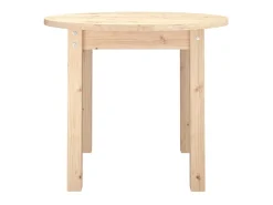 Mesa de centro de madera maciza de pino Ø 55x45 cm ES31025