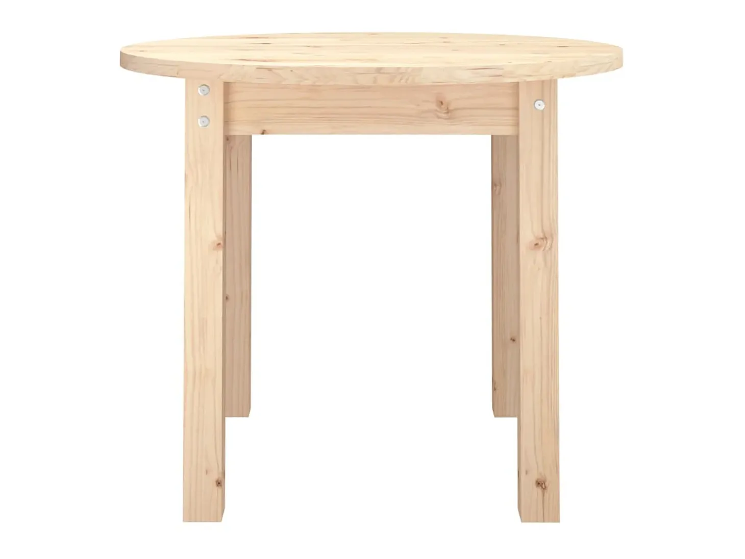 Mesa de centro de madera maciza de pino Ø 55x45 cm ES31025