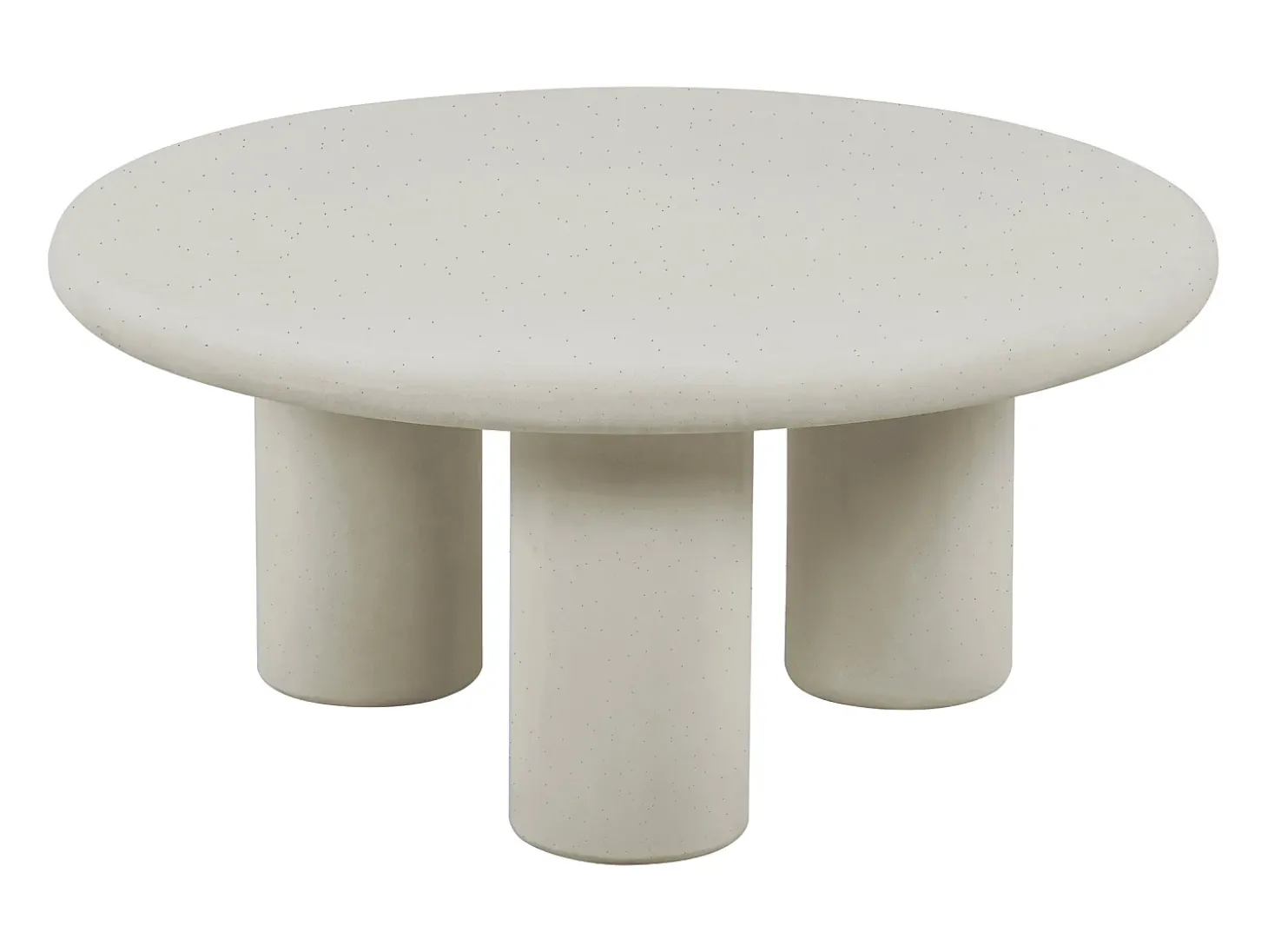 Mesa de centro de MDF - Efecto hormigón blanco roto - MARELNA