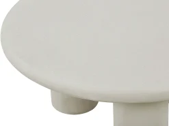 Mesa de centro de MDF - Efecto hormigón blanco roto - MARELNA