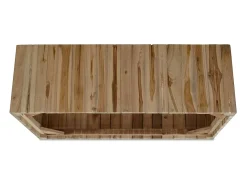 Mesa de centro de teca genuina 90x50x30 cm