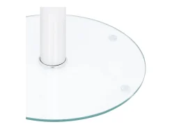 Mesa de centro de vidrio templado transparente 40 cm