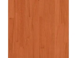 Mesa de centro encerada marrón 100x100x40 cm madera maciza de pino