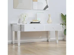 Mesa de centro especular madera tecnológica vidrio 106x45x45 cm