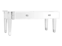 Mesa de centro especular madera tecnológica vidrio 106x45x45 cm