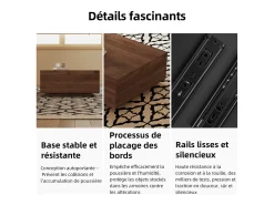 Mesa de centro extensible de nogal, diseño rectangular, 120-208 cm, almacenaje oculto, moderna y práctica.