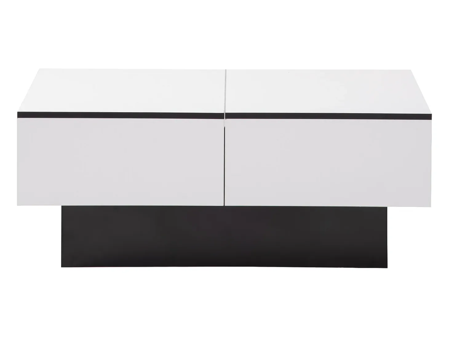 Mesa de centro extensible - Madera MDF - Estilo moderno - Para salón, oficina - Blanco