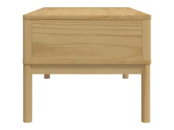 Mesa de centro FLORO madera de pino marrón cera 99x55,5x45 cm