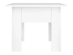 Mesa de centro madera contrachapada blanco 55x55x42 cm ES88212