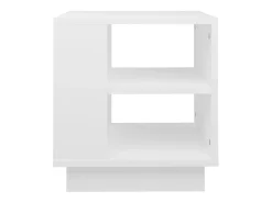 Mesa de centro madera contrachapada blanco 40x40x43 cm