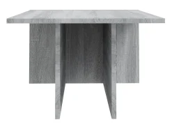 Mesa de centro madera contrachapada gris Sonoma 111,5x50x33 cm