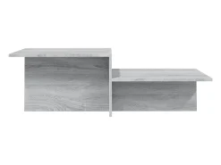 Mesa de centro madera contrachapada gris Sonoma 111,5x50x33 cm