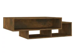 Mesa de centro madera contrachapada roble ahumado 105x55x32 cm
