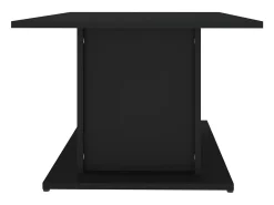 Mesa de centro madera contrachapada negro 102x55,5x40 cm