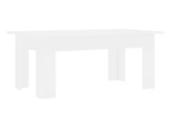 Mesa de centro madera contrachapada blanco 100x60x42 cm ES35898