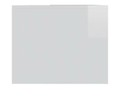 Mesa de centro madera contrachapada blanco brillo 90x50x41,5 cm