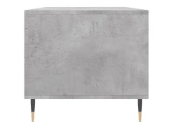 Mesa de centro madera contrachapada gris hormigón 90x49x45 cm