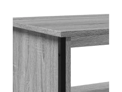 Mesa de centro madera contrachapada gris Sonoma 75x51x40 cm