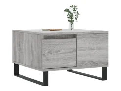 Mesa de centro madera contrachapada gris Sonoma 55x55x36,5 cm