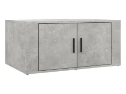 Mesa de centro madera contrachapada gris hormigón 80x50x36 cm ES45262
