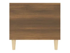 Mesa de centro madera contrachapada roble marrón 90x49x45 cm