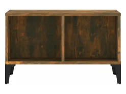 Mesa de centro madera contrachapada roble ahumado 60x50x36,5 cm