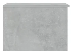 Mesa de centro madera contrachapada gris hormigón 50x50x36 cm