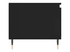 Mesa de centro madera contrachapada negro 100x50x45 cm
